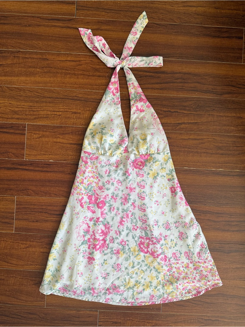 Hollister Floral Halter Dress size M petite